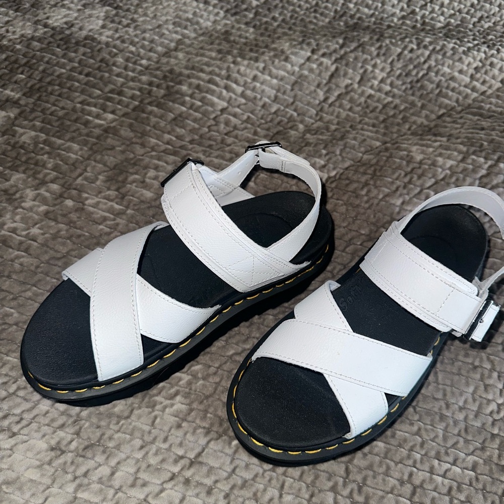 Doc Marten White Platform Sandals